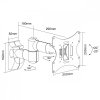 Maclean Uchwyt do telewizora  lub  monitora 23-42 30 kg uniwersalny  MC-503A B czarny max vesa 200x200